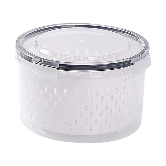Hinati Limited Time Deal Storage Containers for Fridge Draining Fresh Containers Airtight Food Storage Containers Dry Food Canisters for Kitchen Pantry Organization and Storage, Dishwasher safe