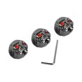 thumbnail image 3 of 3Pcs Electric Guitar Skull Knobs Metal Volume Tone Head Cap Bass Replacement Part GD304 Black, 3 of 14