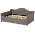 thumbnail image 4 of Baxton Studio lit de repos Eliza Tufted Queen en gris, 4 of 7