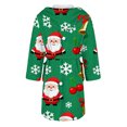 thumbnail image 5 of Peignoirs pour Femmes Peignoir Long Chaud Tendance à Manches Longues d'Hiver Pyjama Robe de Nuit, 5 of 5