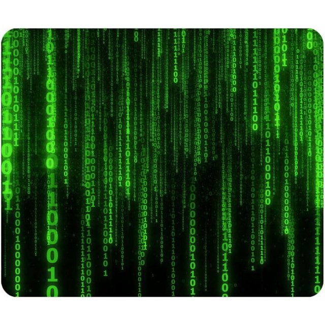 Gaming Mouse Pad Matrix Style Coding Design NonSlip Rubber Base Rectangle Personalized Mousepad for Computers, Laptop, Office, Home 9.5x7.9 Inch TechInspired Elegance