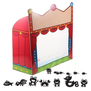 1 Ensemble de Kit de Marionnettes d'Ombre Scène Théâtre de Marionnettes Jouet Éducatif Spectacle Maternelle Théâtres d'Ombre Accessoire