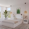 thumbnail image 1 of Nexera Hunter Platform Bed With Headboard And 1-Drawer Nightstand, 1 of 9