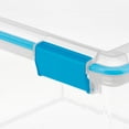 thumbnail image 4 of Sterilite Grand Bac de Rangement 32 Qt avec Couvercles à Loquet, (Lot de 4), 4 of 12
