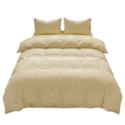 Duvet Cover Queen Size,4 Piece Girly Queen Size Sheet Set with Duvet Cover and Pillowcases, Comfortable Bedding Set