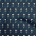 thumbnail image 1 of oneOone Cotton Jersey Chocolate Brown Fabric Florals Sewing Craft Projects Fabric Prints By Yard 58 Inch Wide, 1 of 4