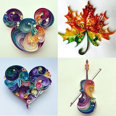 YLSHRF Papier de Quilling, Papier de Quilling, Trousses de Quilling pour Boutique Fête Mariage Salle de Classe