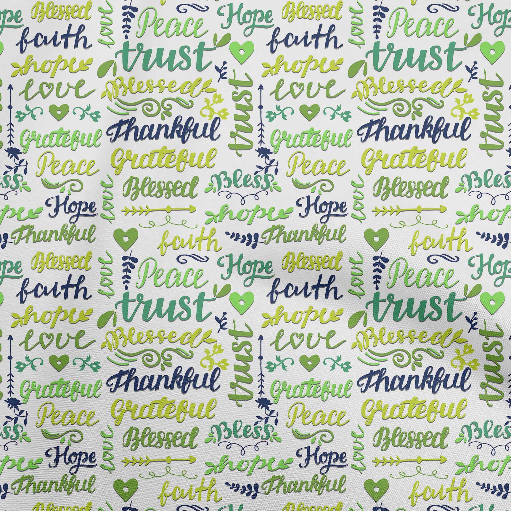 oneOone Georgette Viscose Light Green Fabric Text Sewing Material Print Fabric By The Yard 42 Inch Wide