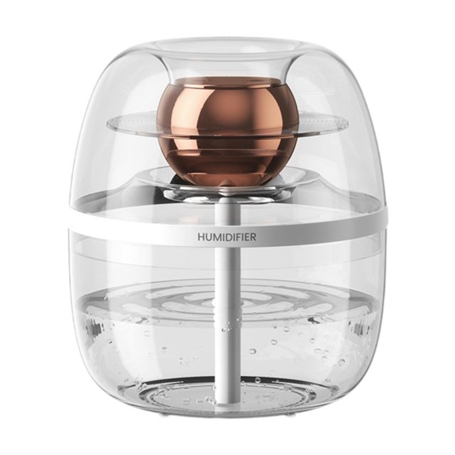 veasfak Air Humidifier 3L Mute Space Saving Personal Humidifier for Home Office Desk White