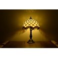 thumbnail image 1 of Tiffany Style Table Lamp Bedside LED Desk Lamp Shades Bedroom Stained-Glass 18.1'' Height Multi-color, 1 of 4