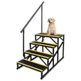 thumbnail image 3 of BeesClover 4 RV Step Stool with Handrail, Portable Pool Ladder with Non-Skid Tapes, Camper Steps for RV, Mobile Home Stairs Travel Trailers, Camper, Ground-Pool for Indoor & Outdoor, 3 of 7