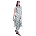 thumbnail image 3 of Moomaya Printed Womens Sleeveless Peter Pan Collar Kurta Pant Set,2 Piece Ethnic Set, 3 of 6