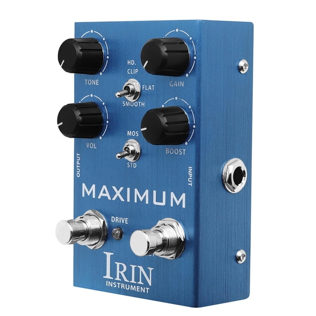 lionlar Mini Pédale de Réverbération Numérique Accs DC 9V Pédale d'Effet pour Guitare Électrique Bleu