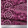 thumbnail image 2 of Soimoi polyester Crepe Fabric Damask Patchwork Print Fabric by Yard 42 Inch Wide, 2 of 3