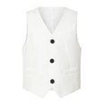 thumbnail image 1 of XASZHN Boy's 4 Button Formal Suit Vest Beige_004 4-5 Years, 1 of 4