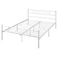 thumbnail image 2 of Fullfurnique Simple Metal Platform Bed Frame with Headboard and Footboard, Queen, White, 2 of 7