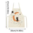 thumbnail image 2 of Harpily Tablier Promotionnel Manche Tablier Femmes Hommes Tablier Halloween Motif Drôle Design Cosplay Tablier d'Halloween Robe Noir, 2 of 7