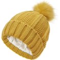 thumbnail image 1 of LinYooLi Bonnet Épais pour Femmes Hiver Épais Chaud Tricoté avec Pompon, 1 of 6