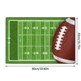 thumbnail image 3 of TIELUTT Sports Area Carpets Retro Football Field And Rugby Floor Mats Non Door Mats Living Room Dining Big Area Rugs Band Blanket Throw Throw Blanket Throw Quilt Blanket through Blankets, 3 of 4