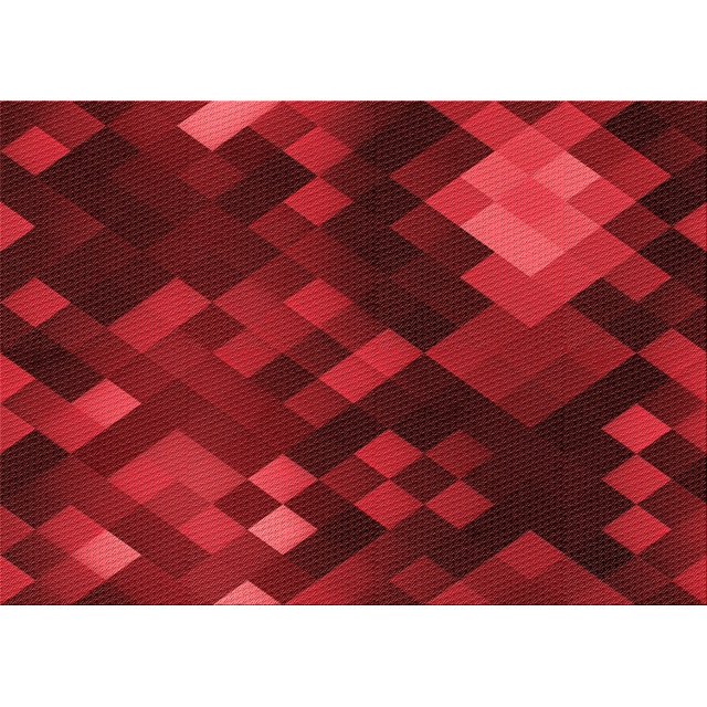 Ahgly Tapis Rectangulaire Lavable en Machine Rouge Tomate, 7 Pieds x 10 Pieds