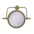 thumbnail image 1 of Allied Brass RWM-4-2X-SBR Retro Wave Collection Wall Mounted Swivel Make-Up Mirror 8 in. Diameter with 2X Magnification, Satin Brass, 1 of 1