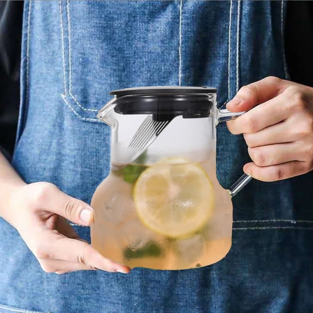 PRETXORVE Household Glass Cold Water Kettle High Temperature Cold Water Kettle Kettle Cool Boiled Water Kettle-proof Kettle