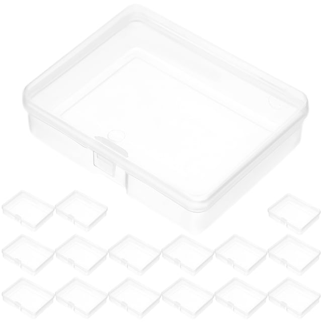 30 Pcs Conteneurs de Rangement en Plastique Transparent avec Couvercles Boîtes de Rangement Vides pour Perles