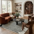 thumbnail image 1 of Rug Branch Domus Abstract Indoor Area Rug, Cream Black, Modern - Living Room, Bedroom, Dining Room, and Kitchen, 1 of 7