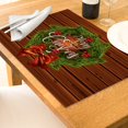 thumbnail image 1 of Oleegame 1 Pce Napperon de Table de Noël Napperons de Table Rustiques Vintage Lavables, 1 of 4