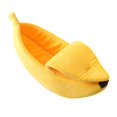 thumbnail image 2 of Créatif Forme Banane Chien Chats Nid Doux Hiver Chiot Chaton Chaud Maison Lit, 2 of 10