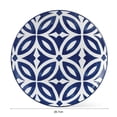 thumbnail image 5 of Mainstays Glazed Blue pattern Round Stoneware Dinner Plate, 10.5”, 5 of 5