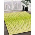 thumbnail image 3 of Ahgly Company Tapis Rond Lavable en Machine Intérieur Transitionnel Vert, 5 Pieds Rond, 3 of 7