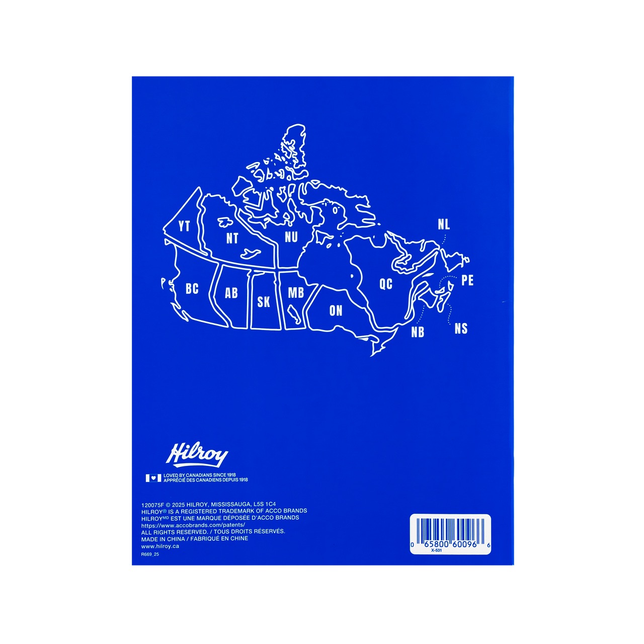 Cahier cousu laminé Hilroy® interligné à points 32 pages