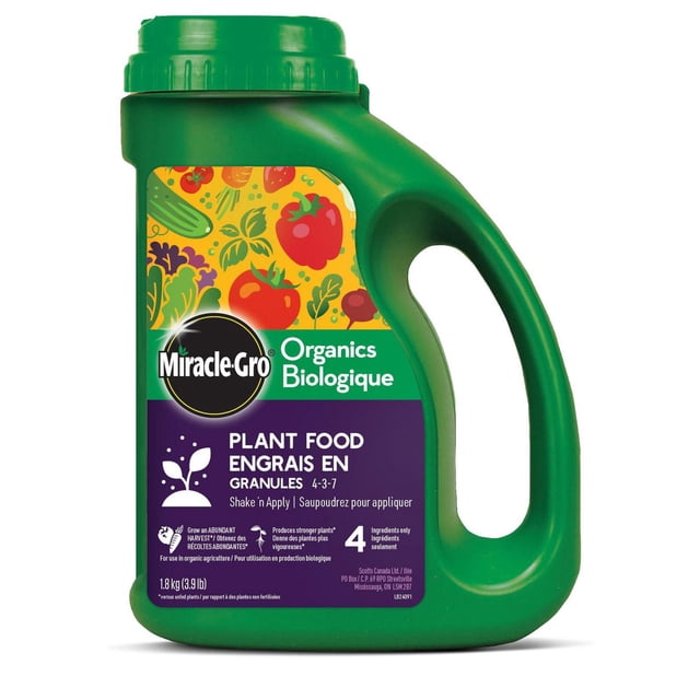 Miracle-Gro Biologique Engrais en granules 4-3-7 1.8 Kg