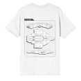 thumbnail image 2 of Star Trek Deep Space Nine U.S.S. Defiant Schematic White T-Shirt, 2 of 3