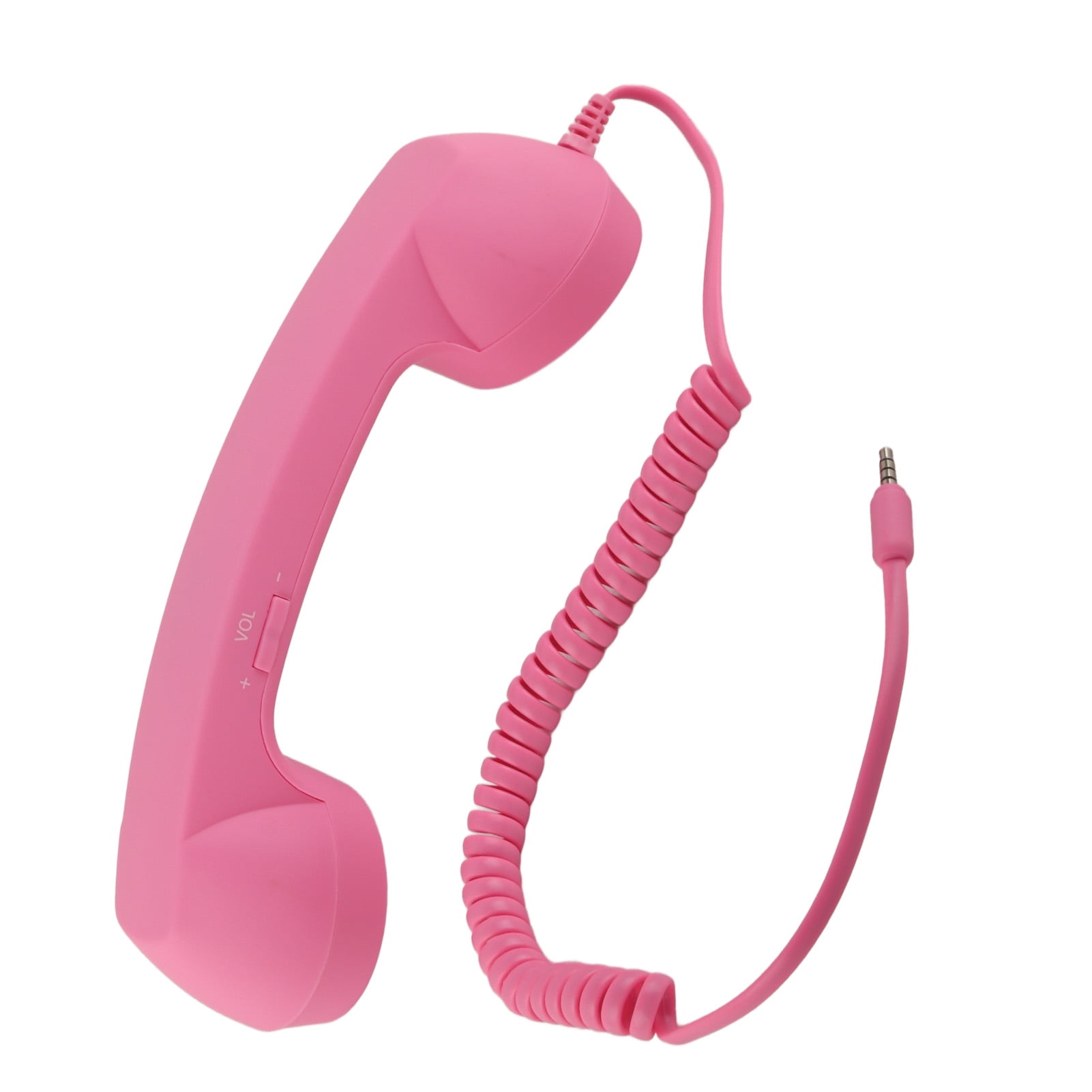 Cell Phone Handset, 3.5mm USB C Radiation Proof Telephone Handset, Retro Phone Handset, Handheld Cell Phone Receiver, Mic Microphone Speaker for Smartphone, Mobile Phone