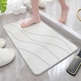 thumbnail image 4 of Bath Mat Stone Bath Mat Diatomaceous Earth Quick Drying Shower Mats Water Absorbing Rug Outside Shower Diatomaceous Earth Stone Material Hand Knitted Blanket Carpets for Living Room 6 X 9 420 Blanket, 4 of 6
