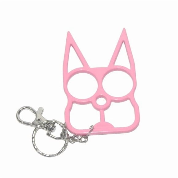 3 Pack Pink Blue Black - Cat Keychain and Cell Phone Charm, Metal Kitty Key Ring for Women Girls, Halloween Christmas Gifts for Cat Lovers, Durable Alloy Keychain Set