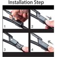 thumbnail image 3 of ORUYROP 2 Wipers Premium Automotive Replacement Windshield Wiper Blades FOR RX350 RX450h 2016-2022/RX350L RX450hL 2018-2022/26inch+20inch Front Windshield Wipers (Pack Of 2) TOP LOCK, 3 of 5