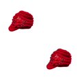 thumbnail image 4 of Wweixi Warm Up In Style With Fashionable Wool Cap For Cold Weather Knitted Hats Knitted Caps Funny Hat Wool Hat Ear Protectors red 2Set, 4 of 6