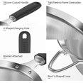 thumbnail image 4 of U-Taste Medium Fine Mesh Strainer: 18/8 Stainless Steel 4.73in 30 Mesh Kitchen Food Sieve with Sturdy Riveted Silicone Handle, Heavy Duty Deep Handheld Metal Colander for Rice, Quinoa (Black), 4 of 9