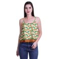 thumbnail image 4 of Moomaya Printed Womens Spaghetti Strap Crop Top Cami Summer Tops, 4 of 5