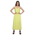 thumbnail image 1 of Moomaya Robe Longue Unie Sans Manches à Bretelles Spaghetti Ajustables pour Femmes, 1 of 6