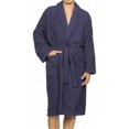 thumbnail image 1 of Superior Coton Égyptien Unisexe Bain de Coton Éponge Robe Navy Bleu Extra Large, 1 of 1
