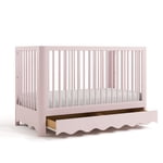 Storkcraft Casablanca 5-in-1 Convertible Crib with Drawer, Blush