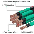 thumbnail image 3 of Car Battery Cable Assembly Portable Universal 4AWG Golf Cart Pure Copper Wire Kit for Car Lugs Flexible Battery Cable, 3 of 7