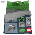 thumbnail image 2 of Minecraft 'Aventure d'Icône' Douillette pour Lit 1 ou 2 Places Réversible, 100% Polyester, 2 of 3