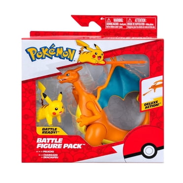 Ensemble de 2 figurines de combat Pokémon — Dracaufeu et Pikachu