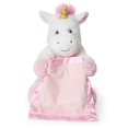 thumbnail image 1 of Peek-a-Boo Furry Friends Peek-a-Boo Unicorn Plush, Cream & Pink, 10", 1 of 3