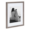 thumbnail image 3 of DesignOvation Gallery Picture Frame Set, Set of 4, 11 x 14 Matted to 8 x 10, Gray, Decorative Farmhouse Set of Robust Solid Wood Picture Frames for Wall Decor, 3 of 9